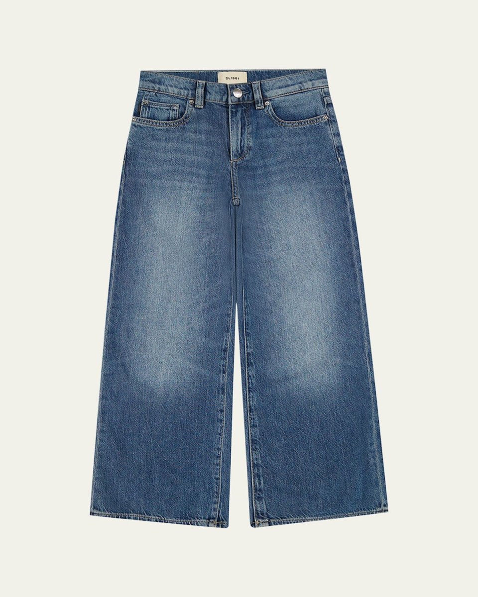 Girl's Nini Wide-Leg Denim Jeans, Size 2-6